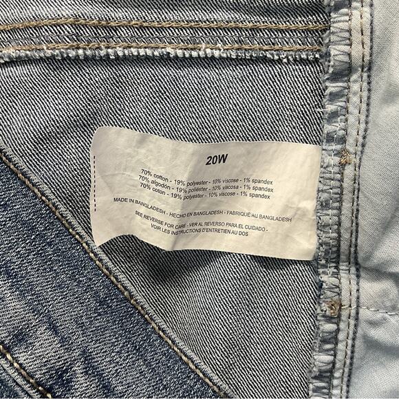 Gloria Vanderbilt Blue Jeans Womens Plus 20W Stretch Boot Cut Med Wash High Rise - Picture 7 of 11